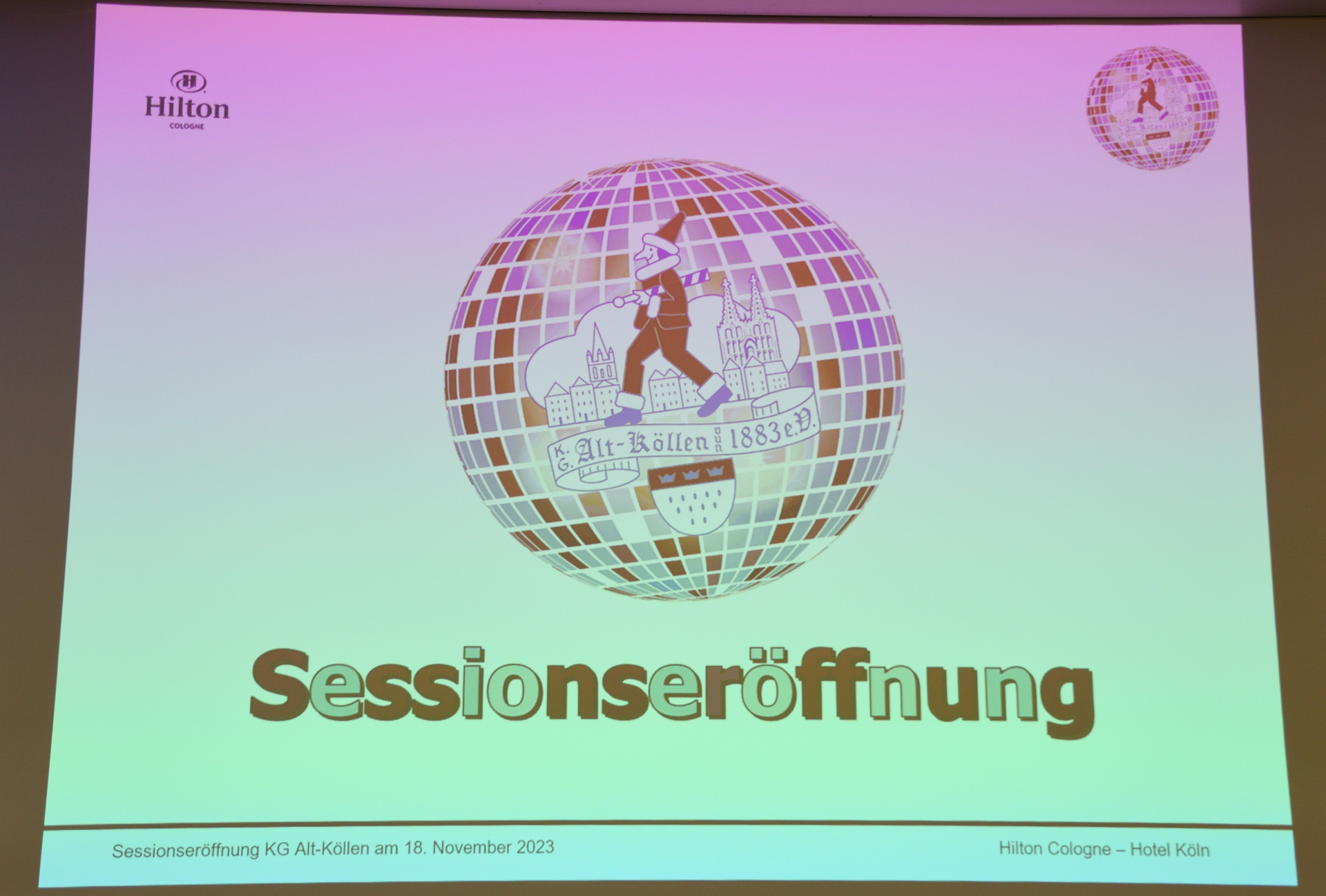 Sessionseröffnung 